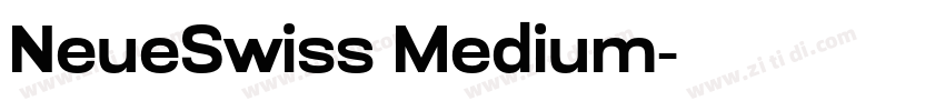 NeueSwiss Medium字体转换